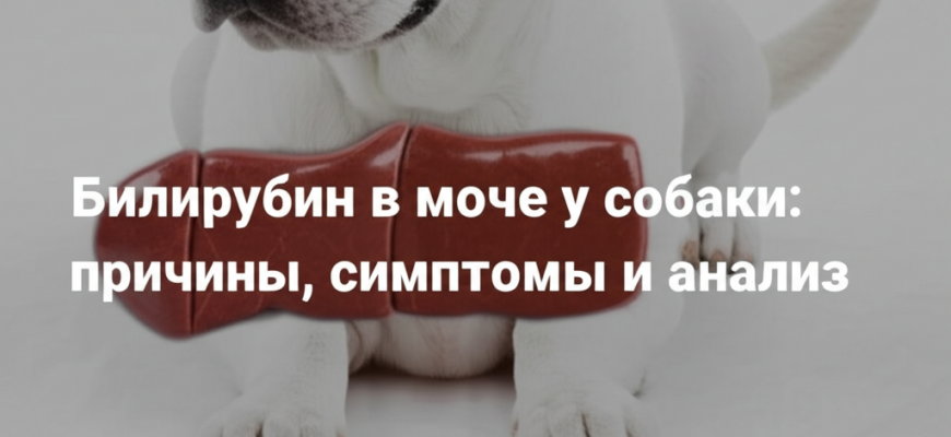 обложка для статьи про Билирубин в моче у собаки: причины, симптомы и анализ